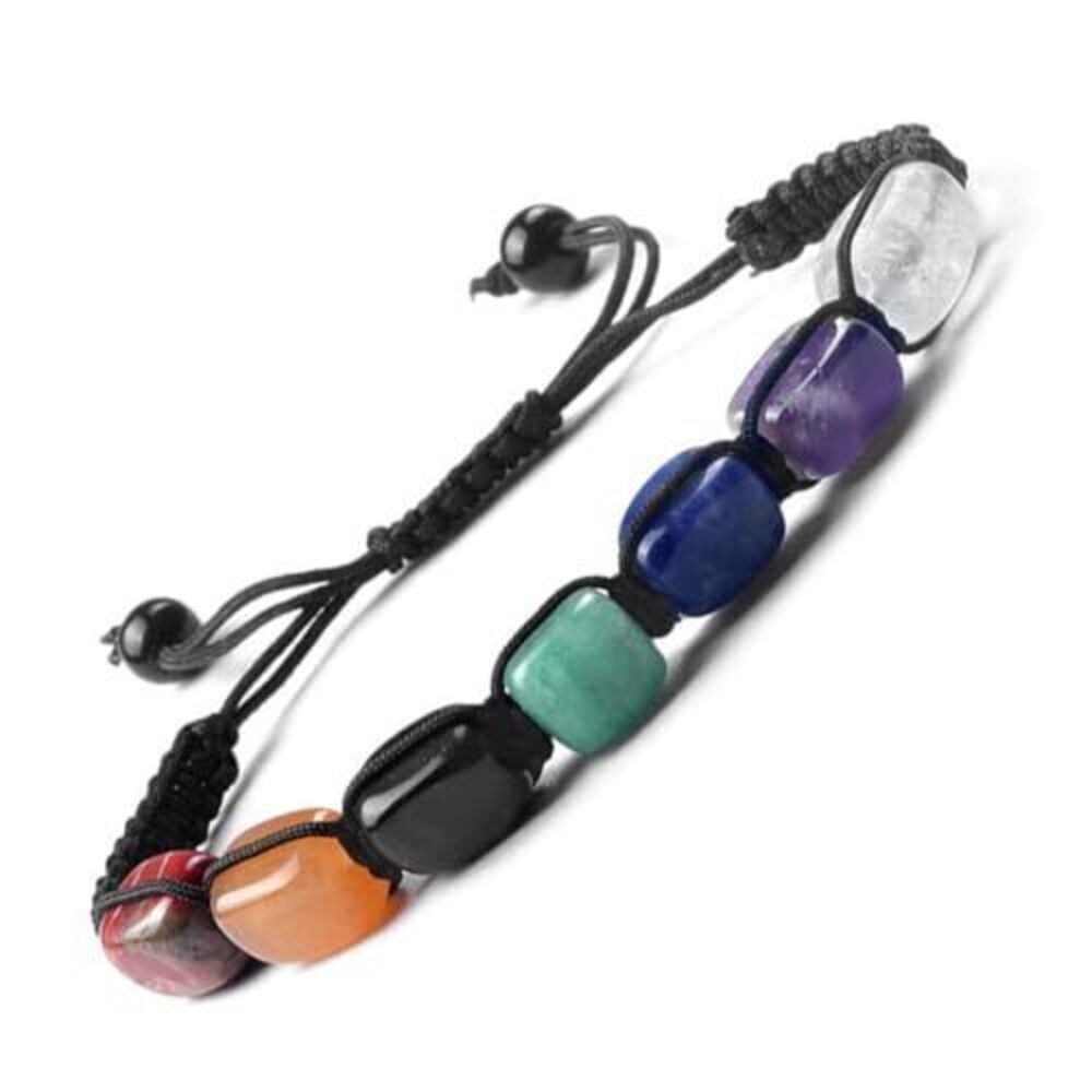 5337 Natural Gemstones Bracelet&925 Sterling Silver/18K Gold│4MM│ 7-9 in